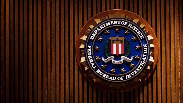 Símbolo do FBI no edifício J. Edgar Hoover, em Washington, DC. - Sputnik Brasil