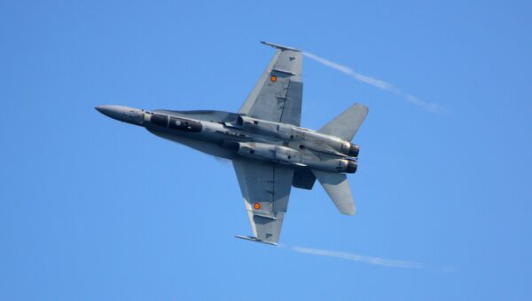 Caça F/A-18 da Força Aérea espanhola - Sputnik Brasil