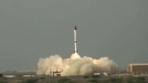 Vídeo de teste do míssil Ababeel do Paquistão - Sputnik Brasil