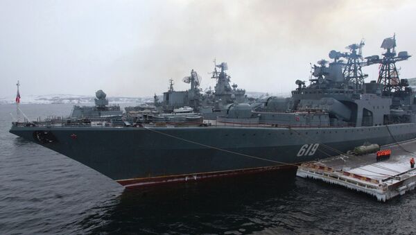 Grande navio antissubmarino Severomorsk - Sputnik Brasil