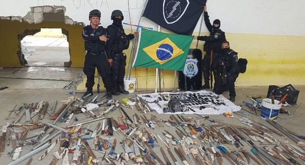 Operação de retomada e controle da Penitenciária Estadual de Alcaçuz, em Natal - Sputnik Brasil