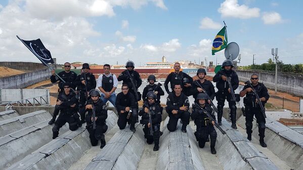 Operação de retomada e controle da Penitenciária Estadual de Alcaçuz, em Natal - Sputnik Brasil