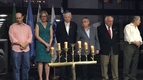 Cerimônia de lembrança do Holocausto no Clube Hebraica no Rio de Janeiro - Sputnik Brasil