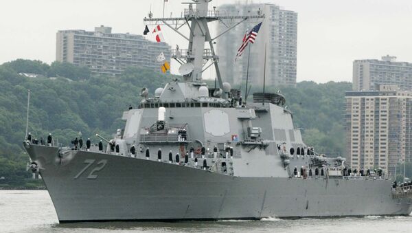Navio militar norte-anericano USS Mahan - Sputnik Brasil