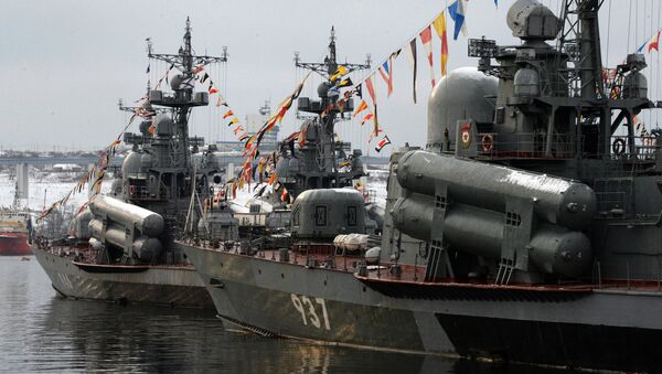 Navios de guerra russos da Frota do Pacífico - Sputnik Brasil