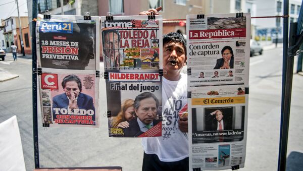 Alejandro Toledo, ex-presidente do Peru, procurado pela justça - Sputnik Brasil