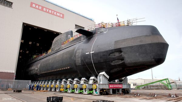 Submarino nuclear britânico da classe Astute, fabricado pela empresa BAE Systems - Sputnik Brasil
