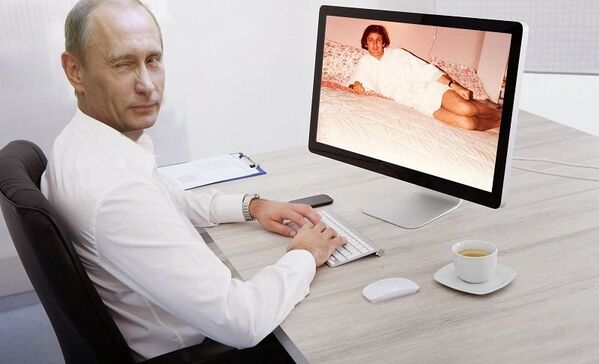 Putin aprovou a foto. Pelo menos na brincadeira dos internautas. - Sputnik Brasil