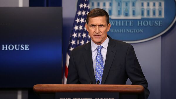 National security adviser General Michael Flynn delivers a statement daily briefing at the White House in Washington U.S., February 1, 2017 - Sputnik Brasil