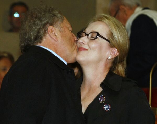 Atriz americana Meryl Streep com o marido Don Gummer - Sputnik Brasil
