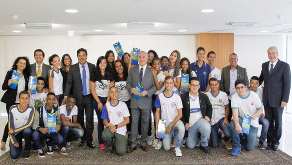 Presidente Michel Temer participa da Cerimônia de Sanção da Lei do Novo Ensino Médio - Sputnik Brasil