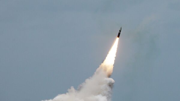 Lançamento de míssil Trident II (D5) (foto de arquivo) - Sputnik Brasil