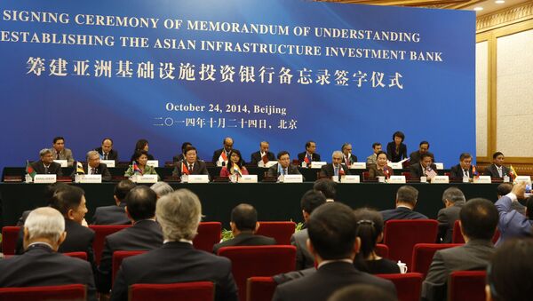 Cerimônia de assinatura do Banco Asiático de Investimento de Infraestrutura (AIIB) - Sputnik Brasil