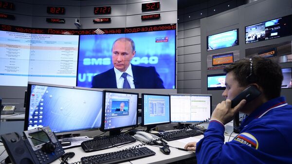 Linha Direta com o presidente Vladimir Putin - Sputnik Brasil