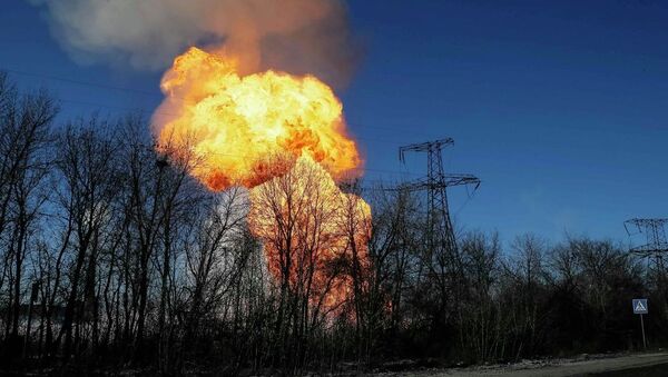 Explosão na Ucrânia (foto de arquivo) - Sputnik Brasil