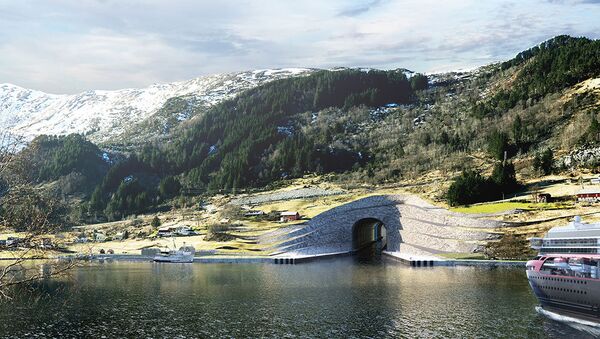 O túnel de Stad na Noruega - Sputnik Brasil
