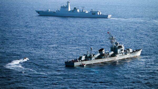 Navios de guerra chineses - Sputnik Brasil