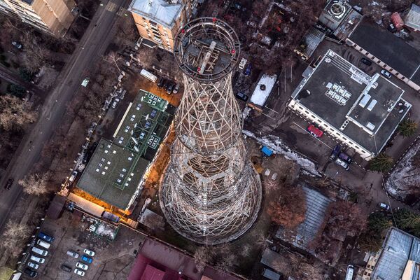 Torre de Shukhov, a antiga torre de transmissão em Moscou - Sputnik Brasil