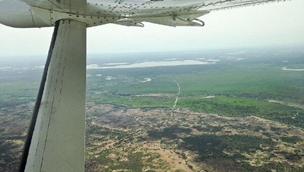 Vista de avião sobre o Sudão do Sul (foto de arquivo) - Sputnik Brasil