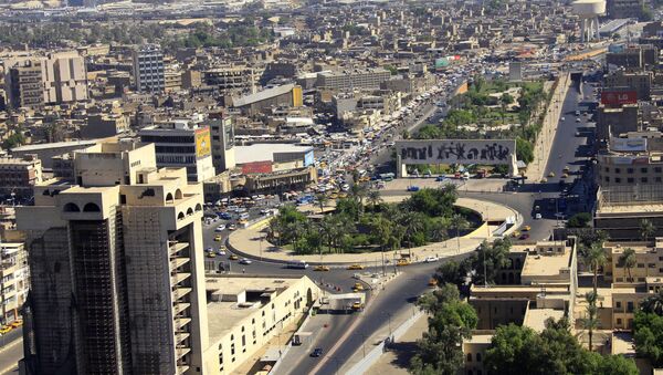 Vista aérea da Praça Tahrir, em Bagdá, Iraque - Sputnik Brasil