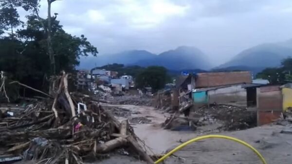 Fortes chuvas causam tragédia na Colômbia - Sputnik Brasil