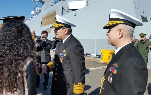 Navios de combate turcos chegam ao porto de Novorossiysk, sudeste da Rússia - Sputnik Brasil