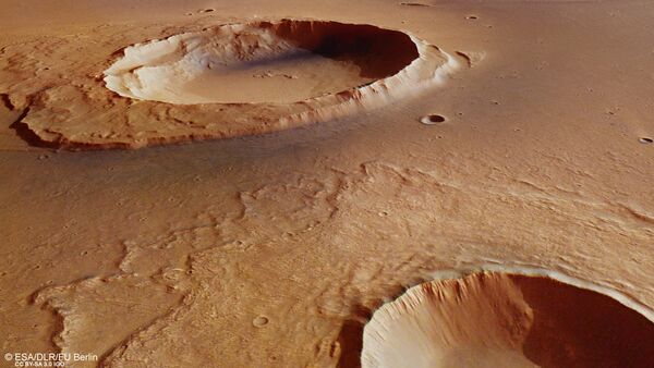 A sonda Mars Express, da Agência Espacial Europeia (AEE), capturou imagens impressionantes de rastros da catástrofe que afetou Marte 3.500 milhões de anos atrás. A forte inundação criou um canal de 3.000 quilômetros de longitude e de 25 quilômetros de largura - Sputnik Brasil