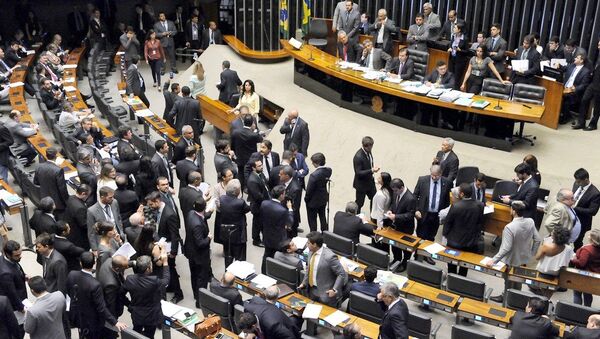 Votação no Plenário da Câmara da regulamentação dos serviços de transportes por aplicativos - Sputnik Brasil