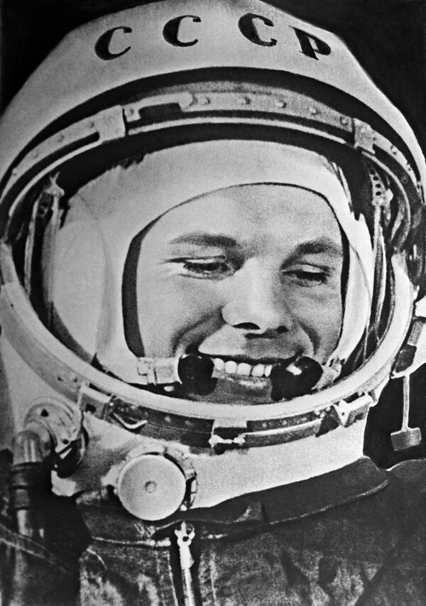 Yuri Gagarin (1934-1968), piloto e cosmonauta soviético, o primeiro homem a realizar um voo ao Espaço na nave Vostok 1 em 12 de abril de 1961 - Sputnik Brasil