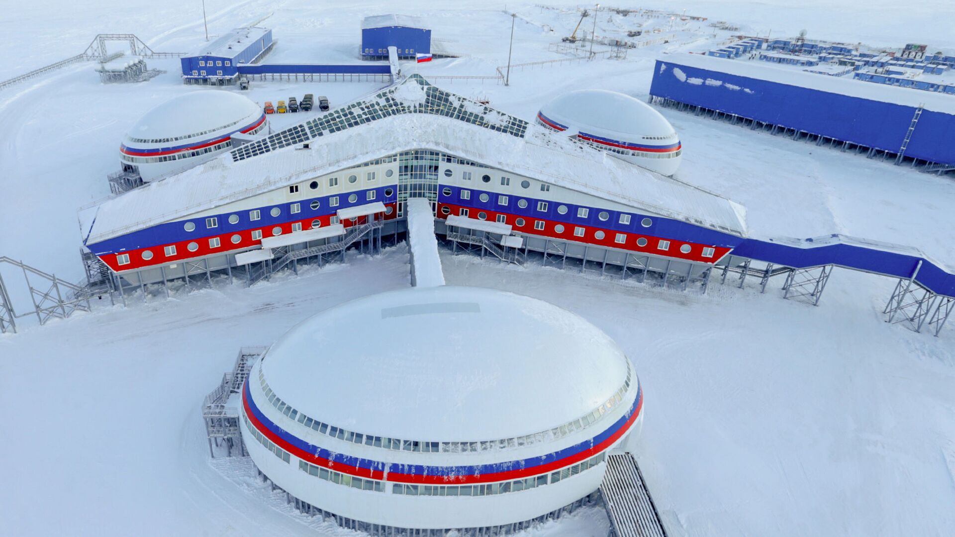 A base militar Trifólio Ártico foi construída nas ilhas Alexandre (um conjunto de pequenas ilhas desabitadas da Terra de Francisco José, no Ártico Russo) - Sputnik Brasil, 1920, 12.11.2023