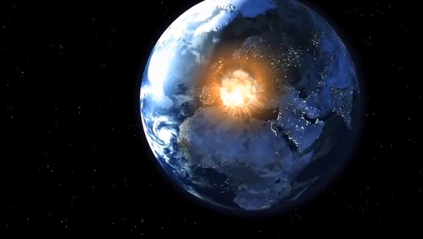 Colisão da Terra com o corpo celeste - Sputnik Brasil