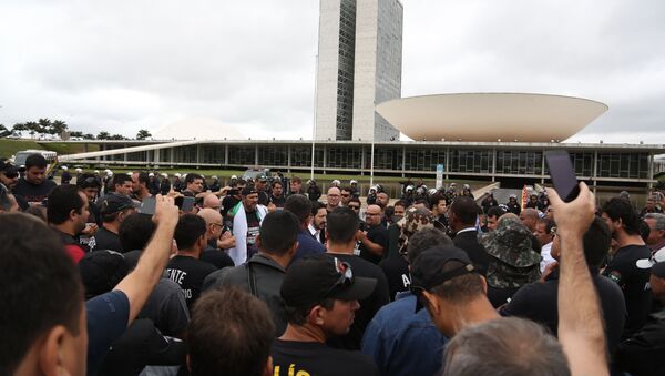 Protesto agentes penitenciários - Sputnik Brasil