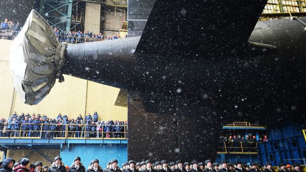 Novo submarino nuclear russo Kazan - Sputnik Brasil