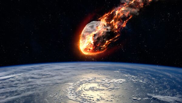 Um asteroide aproxima-se da Terra (imagem referencial) - Sputnik Brasil
