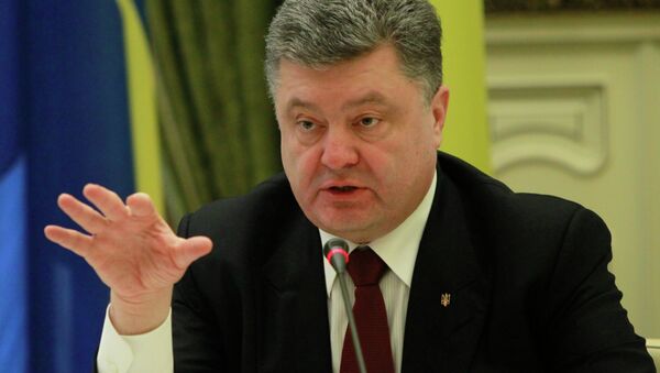 Presidente da Ucrânia, Pyotr Poroshenko - Sputnik Brasil
