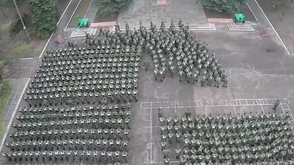 Russia: Drone footage captures cadets preparing for Victory Day celebrations - Sputnik Brasil