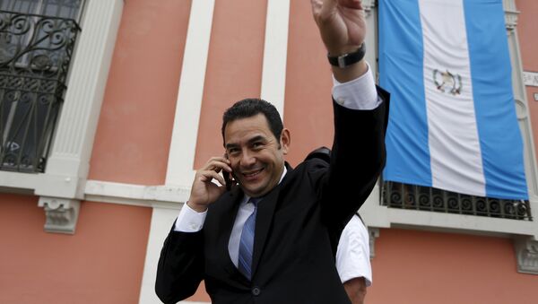 Guatemalan presidential candidate Jimmy Morales of the National Convergence Front - Sputnik Brasil