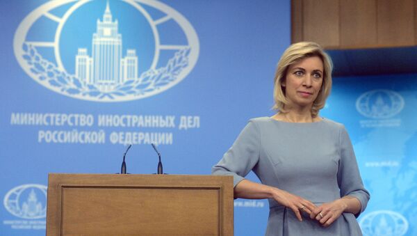 Foreign Ministry Official Spokesperson Maria Zakharova at a briefing on current foreign policy issues - Sputnik Brasil