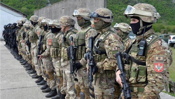 Members of Special Forces Brigade. Military of Montenegro - Sputnik Brasil