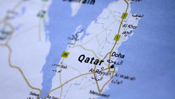 O mapa de Qatar - Sputnik Brasil