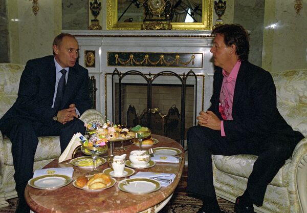 Vladimir Putin e Paul McCartney - Sputnik Brasil