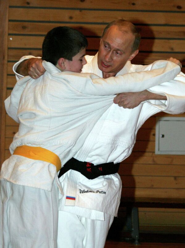 Vladimir Putin dirige master class de judo - Sputnik Brasil
