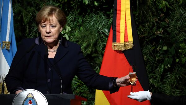 Chanceler alemã, Angela Merkel, na Argentina - Sputnik Brasil