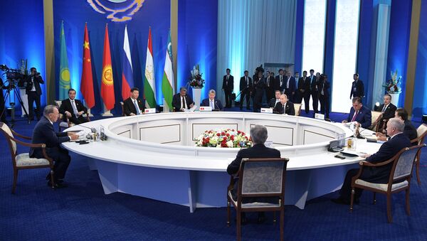 Reunião dos chefes do Estado dos países-membros da Organização para Cooperação de Xangai (OCX), em 9 de junho de 2017 na cidade de Astana - Sputnik Brasil