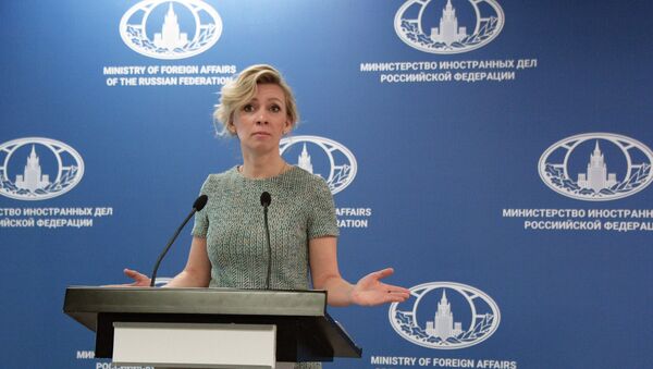 A representante oficial do Ministério das Relações Exteriores russo, Maria Zakharova, na cidade crimeana de Alushta, em 11 de junho de 2017 - Sputnik Brasil