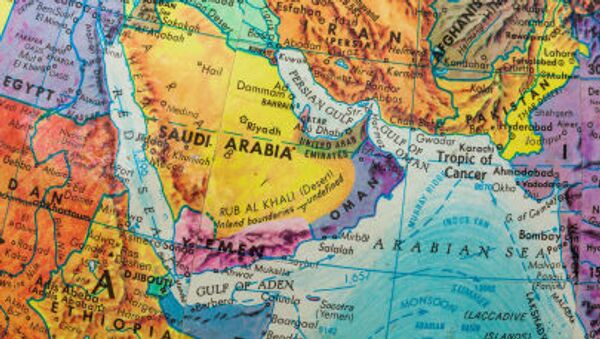 Карта Ближнего востока и стран Персидского залива - Sputnik Brasil