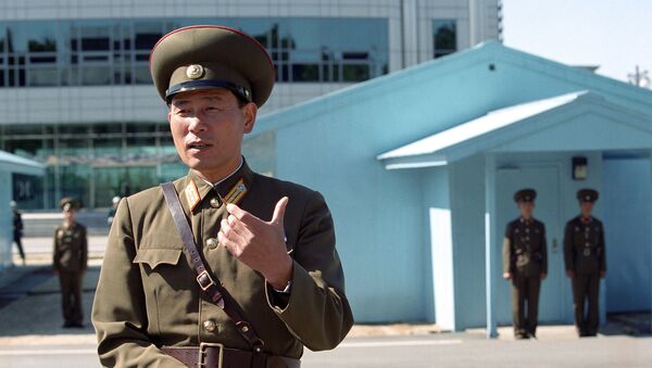 Um guarda-fronteira norte-coreano - Sputnik Brasil