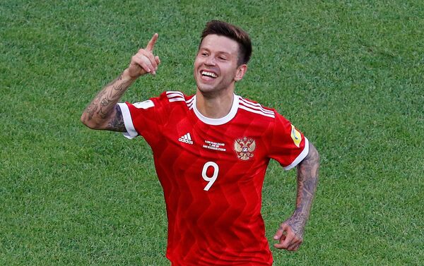 Fedor Smolov, responsável pelo segundo gol da Rússia - Sputnik Brasil