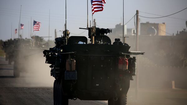 Forças dos EUA em Manbij, Síria (foto de arquivo) - Sputnik Brasil