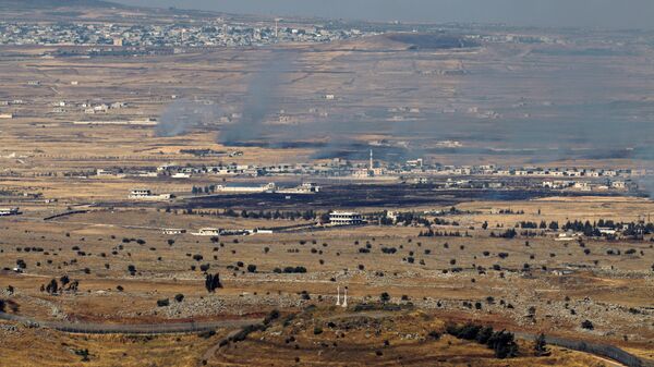 Imagens da fronteira entre Israel e Síria, nas Colinas de Golan, palco de um ataque vindo do lado sírio e, posteriormente, retaliado pelos israelenses - Sputnik Brasil